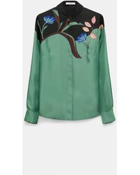 Dorothee Schumacher - Silk Twill Blouse With Placement Print - Lyst
