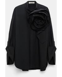 Dorothee Schumacher - Cotton Poplin Shirt With Xl Flower - Lyst