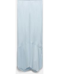 Dorothee Schumacher - Silk Twill Lingerie Skirt With An Asymmetric Lace Insert - Lyst