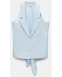 Dorothee Schumacher - Silk Twill Vest-style Top With Lace Details - Lyst