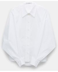 Dorothee Schumacher - Cotton Poplin Blouse With A Draped Back - Lyst