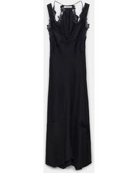 Dorothee Schumacher - Silk Twill Lingerie-style Dress With Details In Lace - Lyst