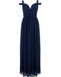 little mistress allover broderie plunge front maxi dress in white