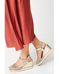 Dorothy Perkins - Good For The Sole: Rita Comfort Crochet High Wedges - Lyst