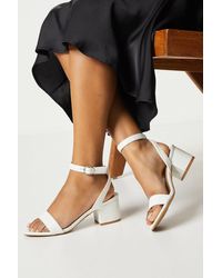 Dorothy Perkins - Tommi Barely There Mid Block Heel Sandals - Lyst
