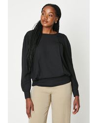 Dorothy Perkins - Pleat Front Long Sleeve Blouse - Lyst