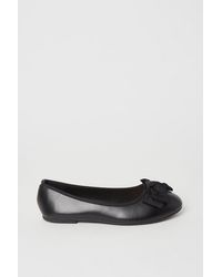 Dorothy Perkins - Wide Fit Palmer Knotted Bow Detail Ballerina - Lyst