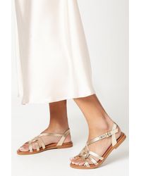 Dorothy Perkins - Good For The Sole: Morticia Interwoven Flexi Sole Flat Sandals - Lyst