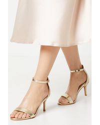Dorothy Perkins - Tasha Low Stiletto Barely There Heeled Sandals - Lyst
