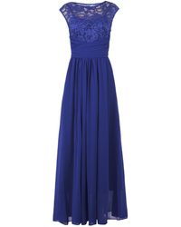 jolie moi blue lace dress