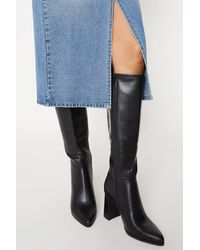 Dorothy Perkins - Wide Fit Kimmy Heeled Knee High Boots - Lyst