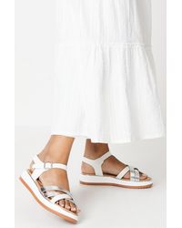 Dorothy Perkins - Good For The Sole: Roxie Multi Cross Strap Flatform Wedges - Lyst