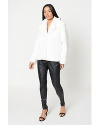 Dorothy Perkins - Faux Fur Single Breasted Coat - Lyst