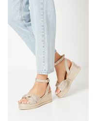 Dorothy Perkins - Good For The Sole: Wide Fit Holly Soft Twist Wedges - Lyst
