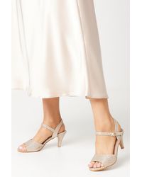 Dorothy Perkins - Good For The Sole: Wide Fit Trish Peep Toe Heeled Sandals - Lyst