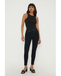 Dorothy Perkins - Skinny Button Front Jean - Lyst