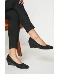 Dorothy Perkins - Good For The Sole: Cerys Comfort Low Wedge Heel Court Shoes - Lyst