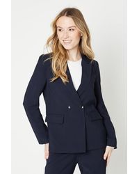 Dorothy Perkins - Double Breasted Blazer - Lyst