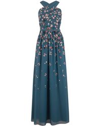 little mistress foil print mini dress with pleated skirt in black multi