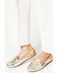 Dorothy Perkins - Good For The Sole: Nancy Comfort Bow Detail Moccasin Driving Shoe - Lyst