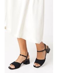 Dorothy Perkins - Good For The Sole: Estelle Fine Knitted Low Block Heeled Sandals - Lyst