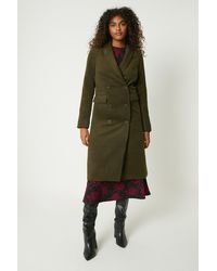 Dorothy Perkins - Double Breasted Wool Look Coat - Lyst