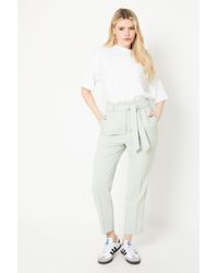 Dorothy Perkins - Paperbag Belted Tailored Trouser - Lyst