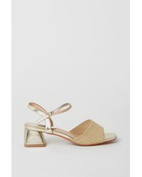 Dorothy Perkins - Good For The Sole: Estelle Fine Knitted Low Block Heeled Sandals - Lyst