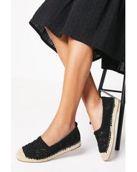 Dorothy Perkins - Good For The Sole: Ellie Comfort Crochet Espadrille Flat Shoes - Lyst