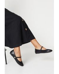 Dorothy Perkins - Paige Almond Toe Mary Jane Ballet Pumps - Lyst
