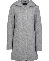 Dorothy Perkins Gray Hooded Coat