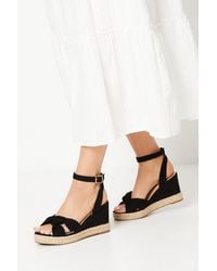 Dorothy Perkins - Good For The Sole: Extra Wide Fit Holly Soft Twist Wedges - Lyst