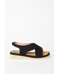 Dorothy Perkins - Good For The Sole: Maxine Comfort Low Wedge Cross Strap Sandals - Lyst