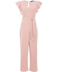 quiz pink batwing jumpsuit