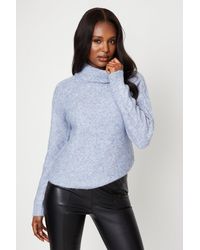 Dorothy Perkins - Cable Stitch Sleeve Knitted Jumper - Lyst
