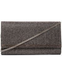 pewter clutch bag dorothy perkins