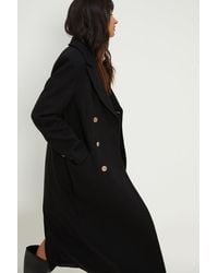 Dorothy Perkins - Military Double Breasted Maxi Coat - Lyst