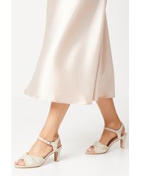Dorothy Perkins - Good For The Sole: Wide Fit Trisha Two Part Heeled Sandals - Lyst