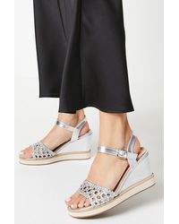 Dorothy Perkins - Good For The Sole: Rita Comfort Crochet High Wedges - Lyst