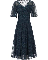 jolie moi blue lace dress
