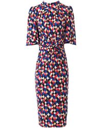 Dorothy Perkins Jolie Moi Multi Colour Half Sleeve Pencil Dress, Multi Colour - Multicolour
