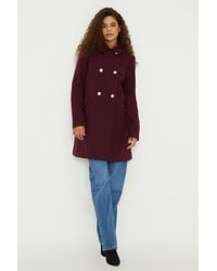 Dorothy Perkins - Tall Dolly Military Button Coat - Lyst