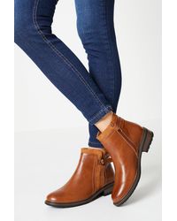 Dorothy Perkins - Good For The Sole: Wide Fit Mia Mixed Material Ankle Boots - Lyst