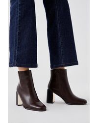 Dorothy Perkins - Faith: Martie Round Toe Block Heel Ankle Boots - Lyst