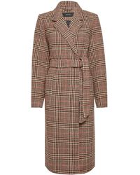 Dorothy Perkins Beige Check Print Jacket - White