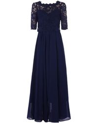 jolie moi navy lace dress