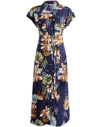 palm tree shirt dress