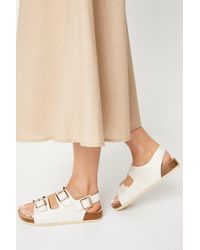 Dorothy Perkins - Good For The Sole: Wide Fit Arlen Back Strap Buckle Sliders - Lyst