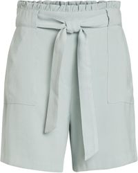 knee length paper bag shorts