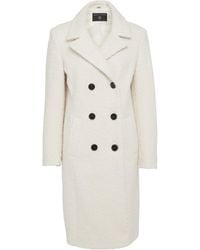 Dorothy Perkins Cream Boucle Double Breasted Coat, Cream - Natural
